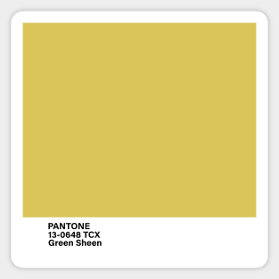 pantone 13-0648 TCX Green Sheen Sticker